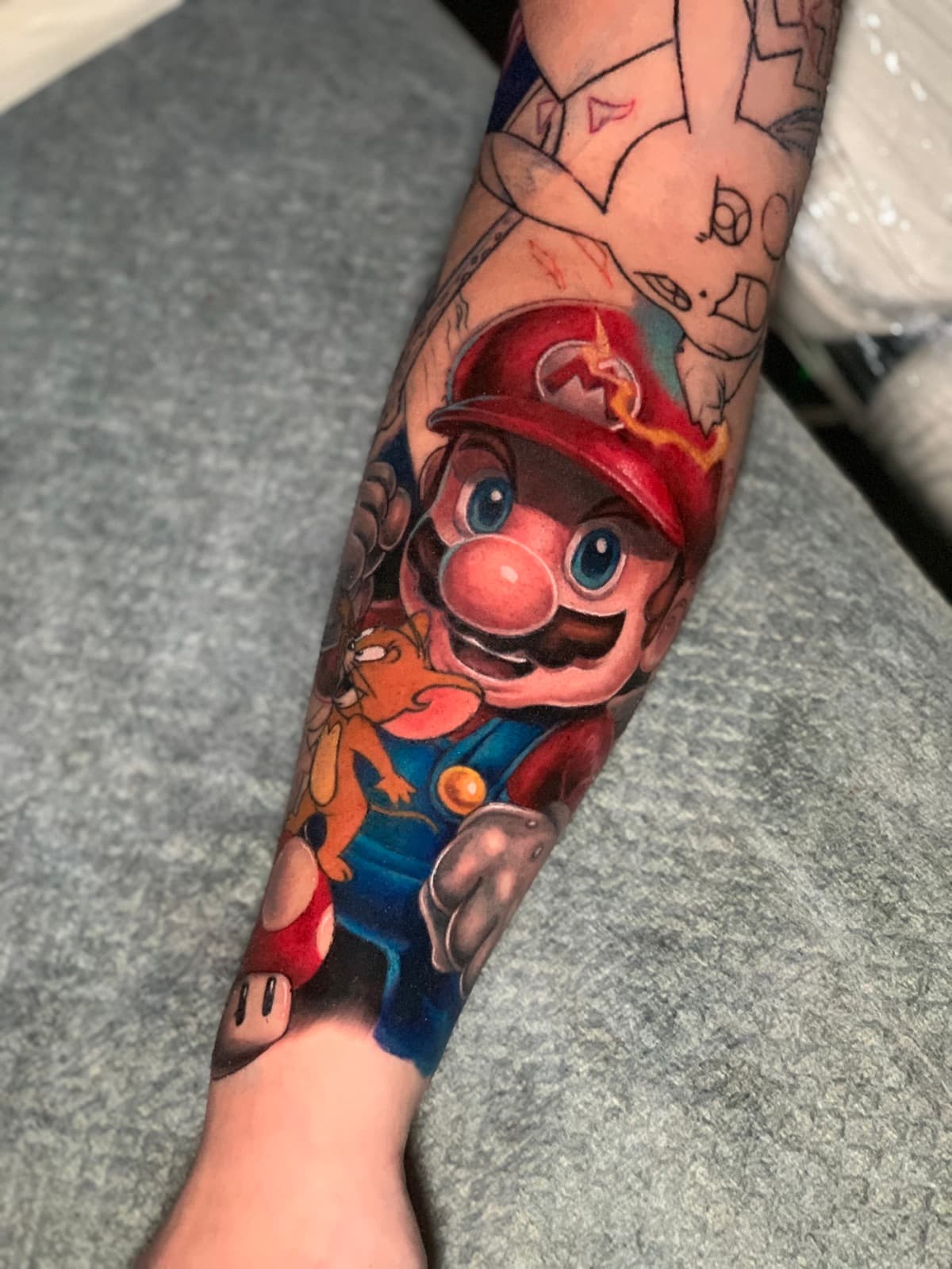neo traditional tattoo piece 3 by park nichole lladoc — gorillaz tattoo art studio philippines
