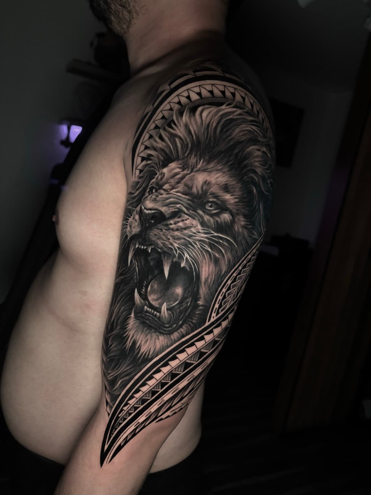 polynesian tattoo piece 2 by park nichole lladoc — gorillaz tattoo art studio philippines