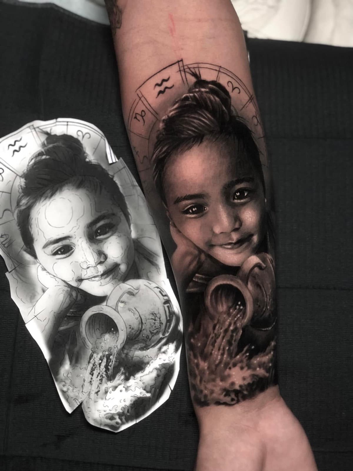 portrait tattoo piece 8 by park nichole lladoc — gorillaz tattoo art studio philippines