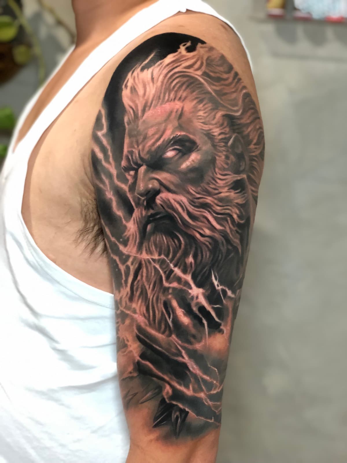 blackwork tattoo piece 3 by park nichole lladoc — gorillaz tattoo art studio philippines