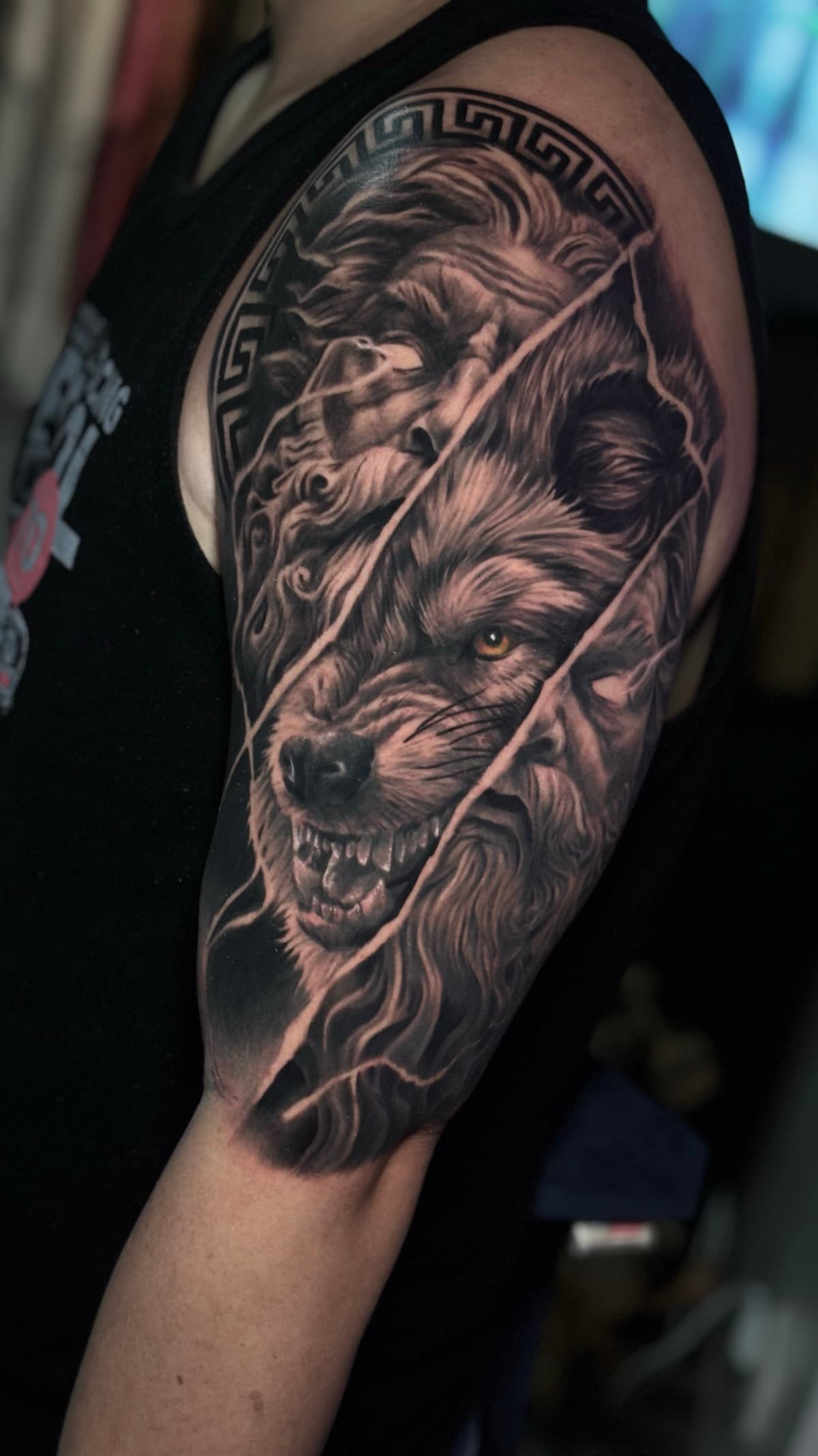 blackwork tattoo piece 10 by park nichole lladoc — gorillaz tattoo art studio philippines