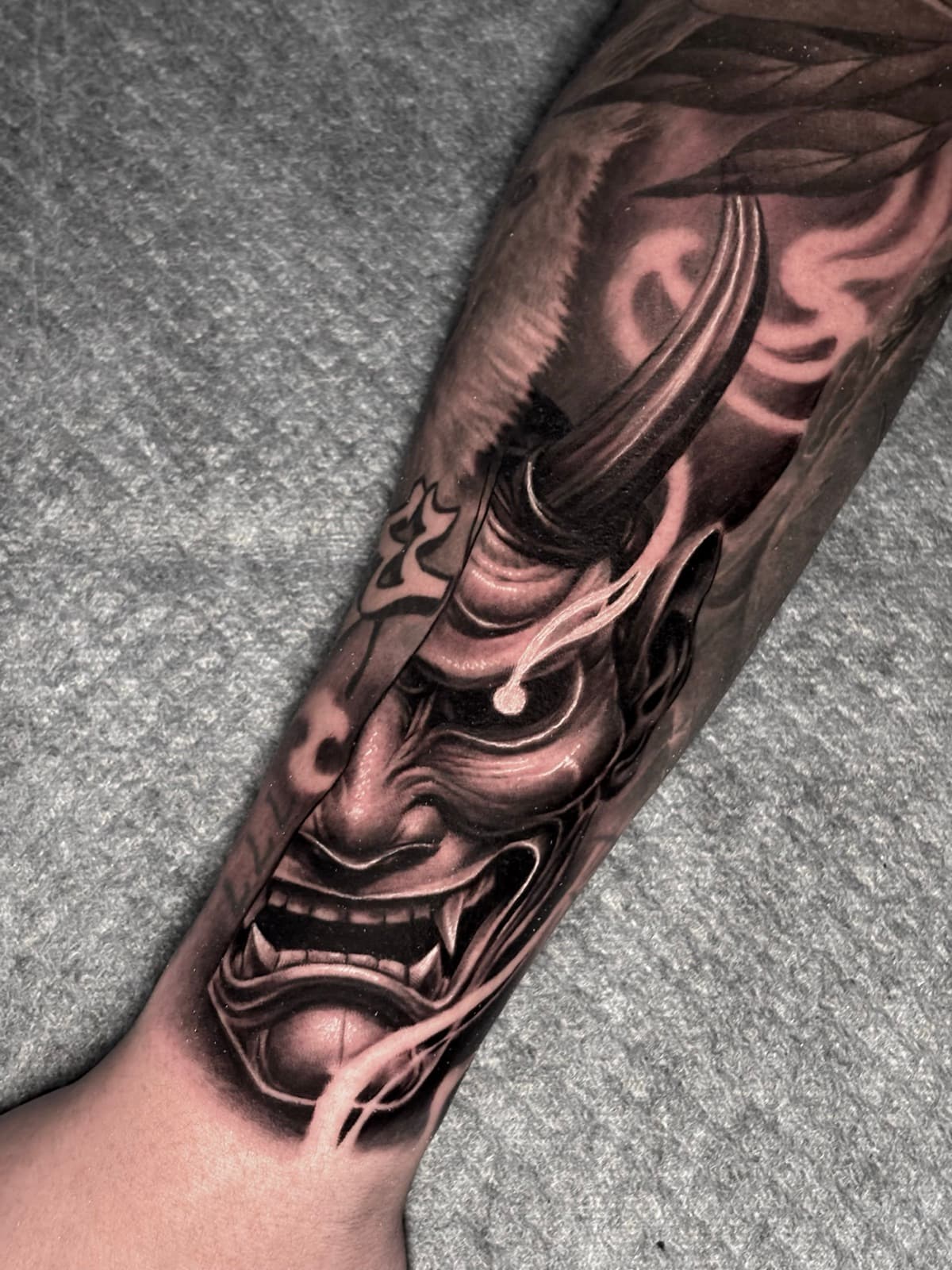 blackwork tattoo piece 13 by park nichole lladoc — gorillaz tattoo art studio philippines
