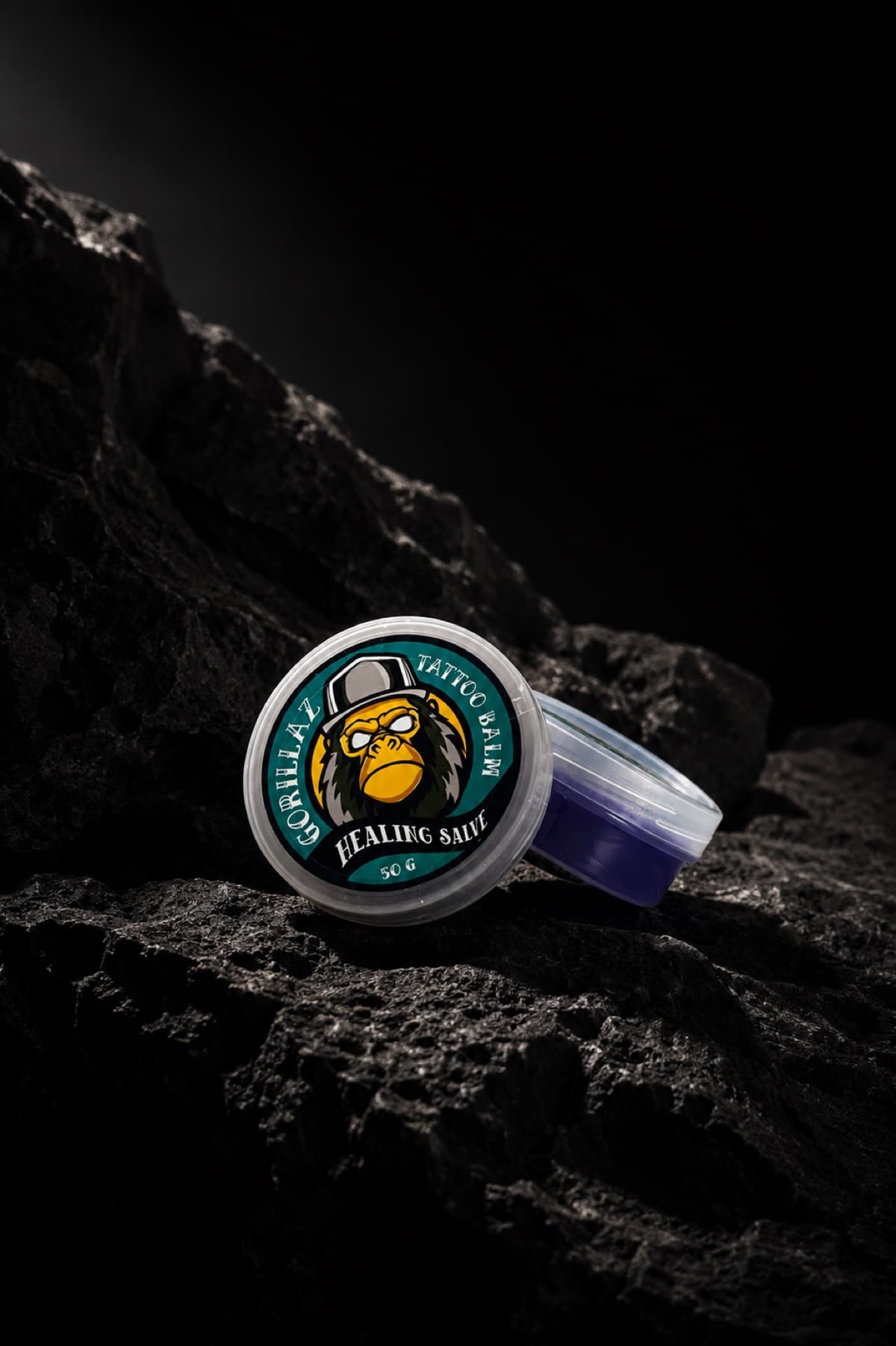 Gorillaz Tattoo Balm healing salve Gorillaz Tattoo Balm healing salve — 50g tin, available exclusively at Gorillaz Tattoo Art studio